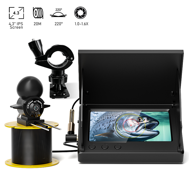 Fishing Camera - Ecoscandaglio Portatile LCD da 4.3'', Telecamera