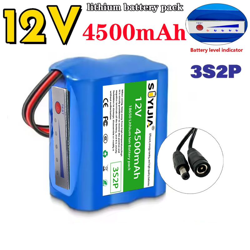 Fish Finder Portable - Batteria al Litio 18650 3s2p 12V
