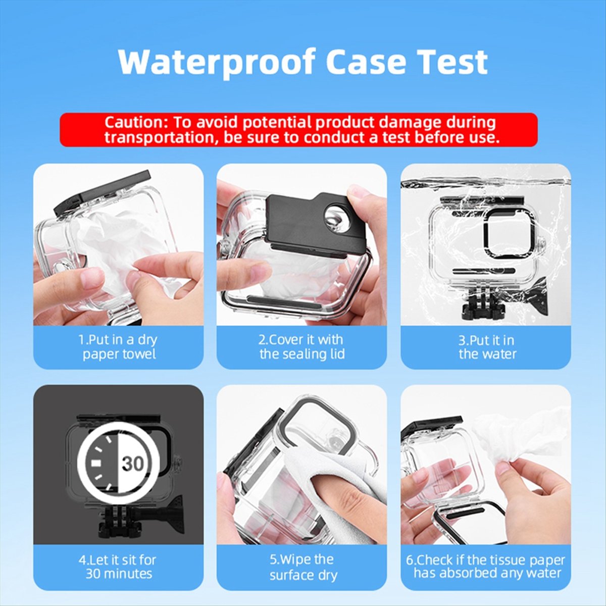 Underwater Camera - Custodia impermeabile M05K 60M per GoPro