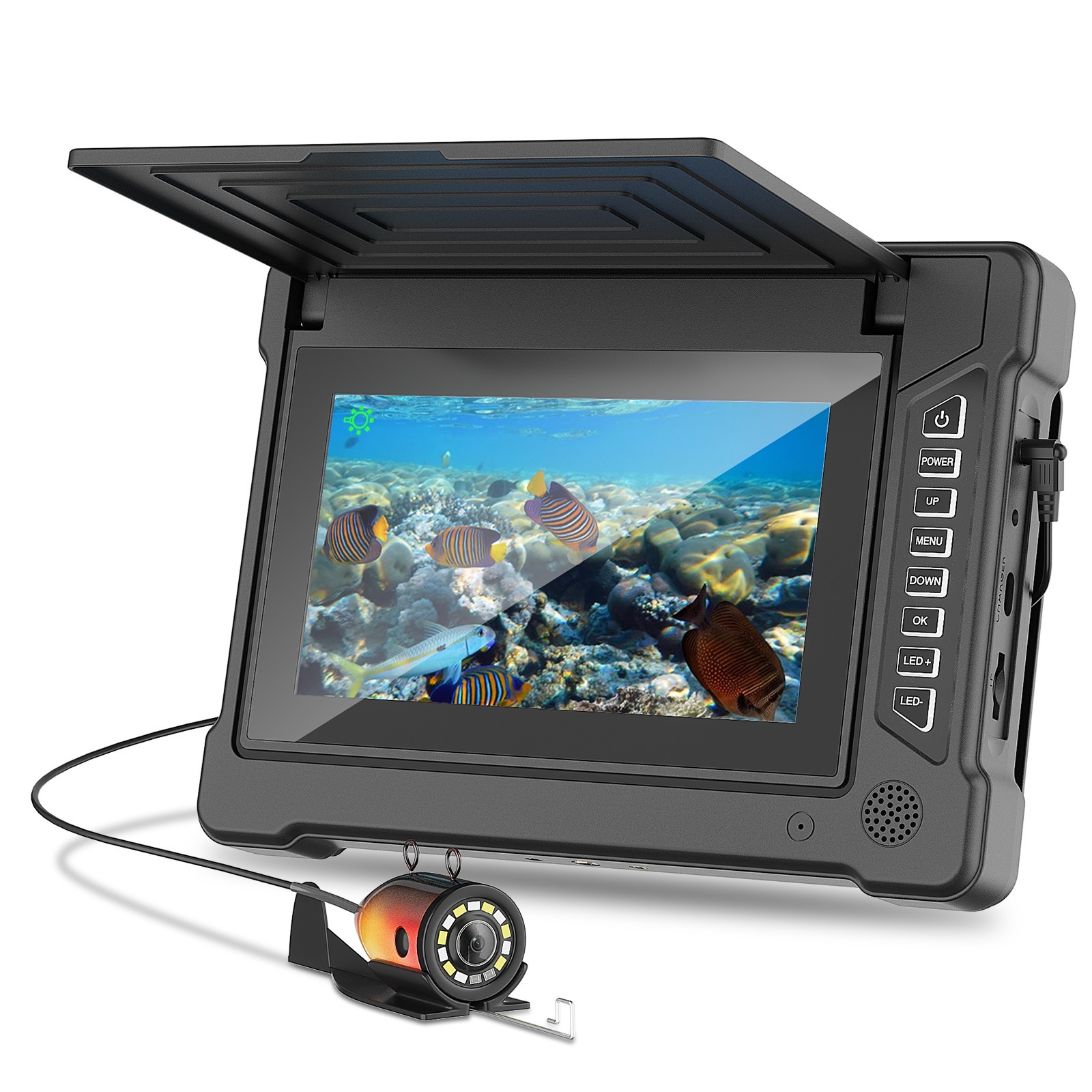Fish Finder Cable - Telecamera Subacquea da Pesca 7 Pollici