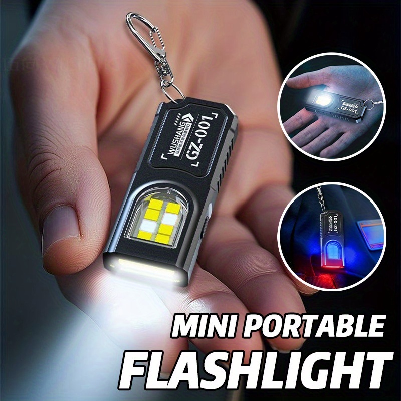 Fishing Light - Potente Mini Torcia LED COB Portachiavi,