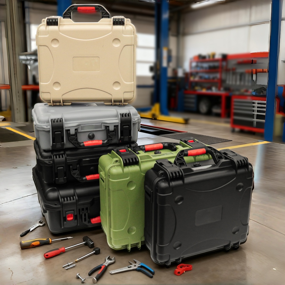 Fish Finder Case - Cassetta degli attrezzi portatile con spugna