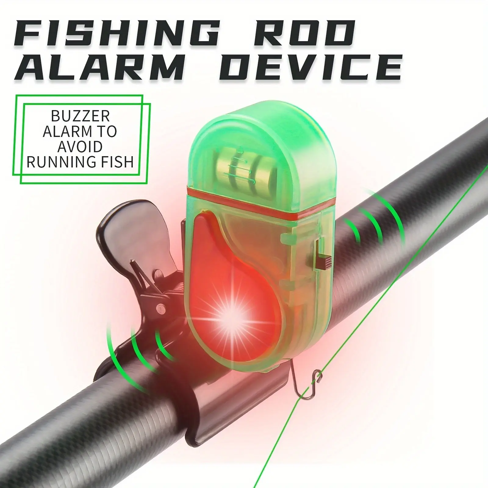 Bite Alarm - 2 Allarmi LED per la Pesca,