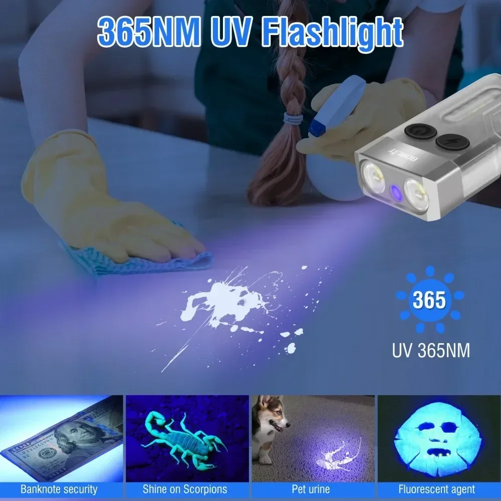 BORUiT V10 Portachiavi UV LED  - Fishing Light recensione e prezzo