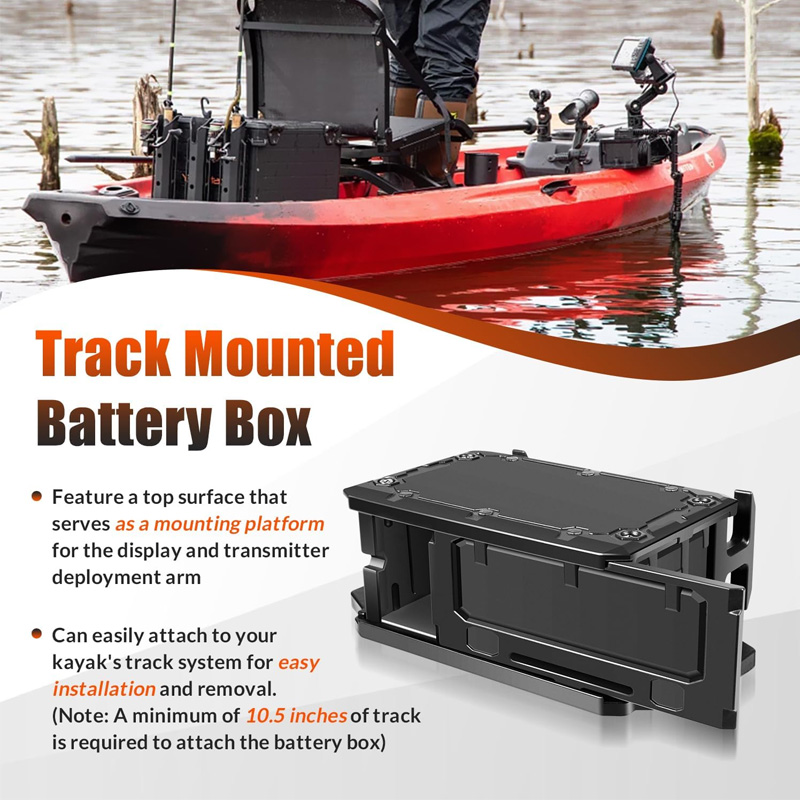Scatola batteria montata su bi - Fish Finder Mount recensione e prezzo